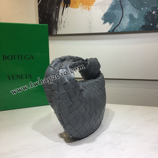 Bottega veneta高端女包 98080小號 寶緹嘉爆款jodie新版本2代編織打結圓形hobo包 BV經典款羊皮手工編織女包  gxz1263